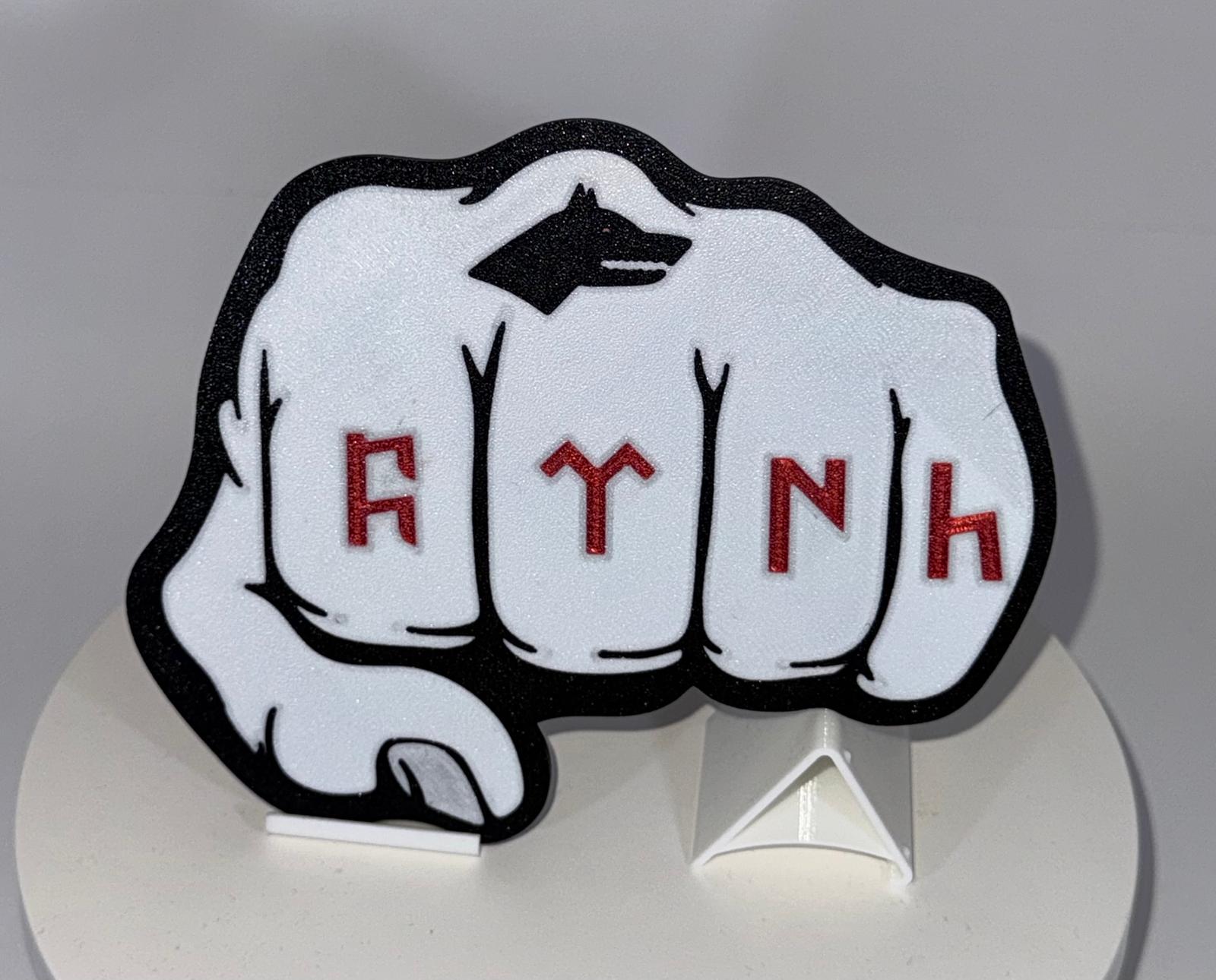 Türk Göktürk Bozkurt fist - Faust - Magnet - fridge Kühlschrank