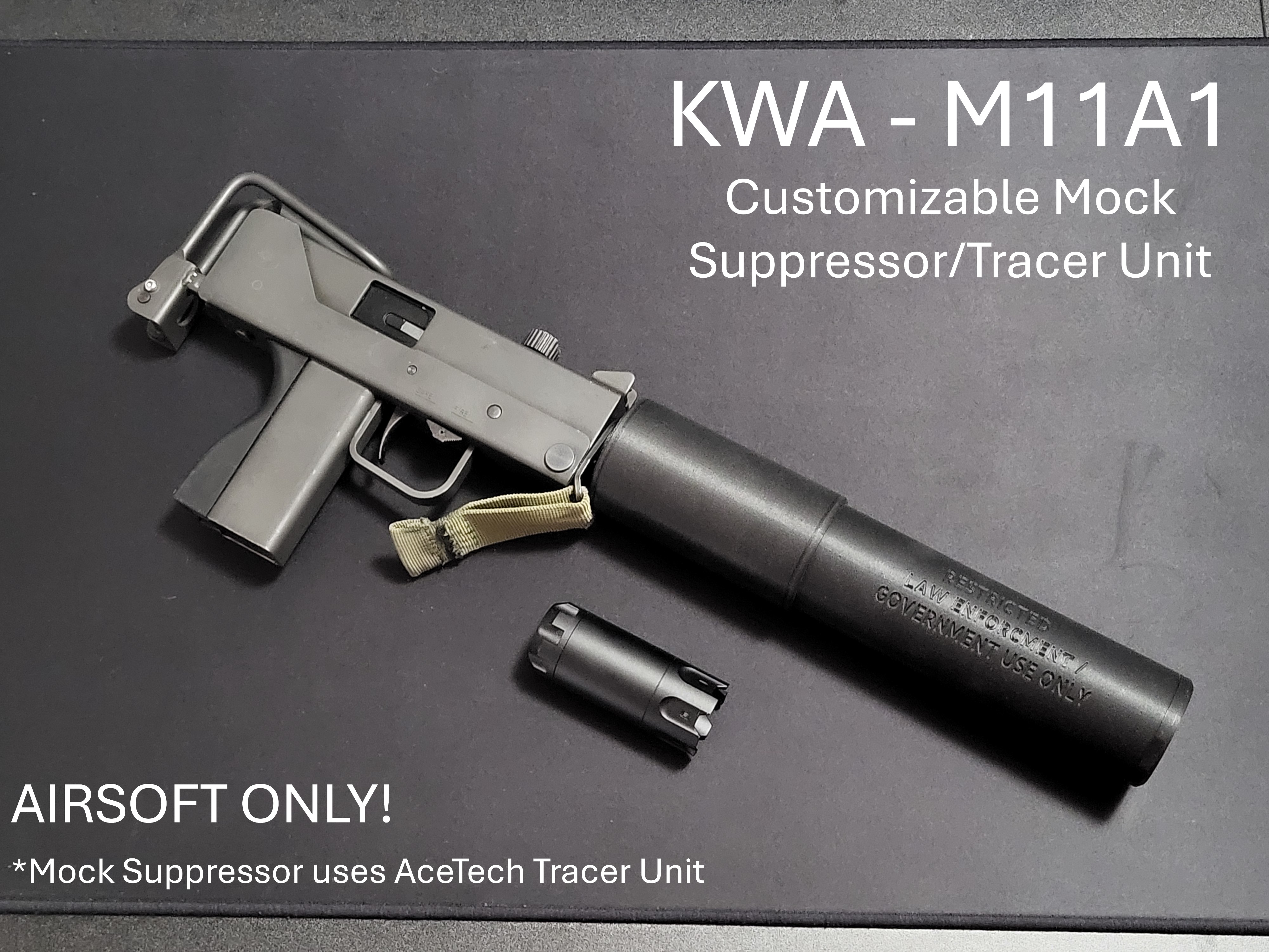 KWA - M11A1 Customizable Airsoft Mock Suppressor - Free Download