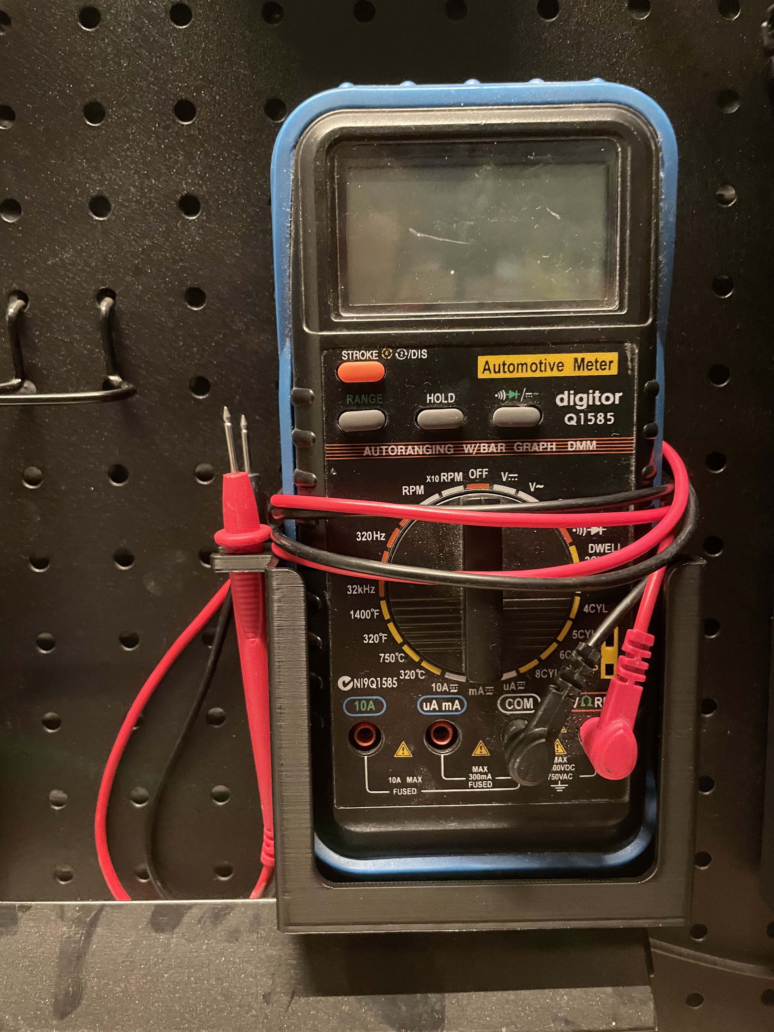 Multimeter Holder for Sy's Peglock