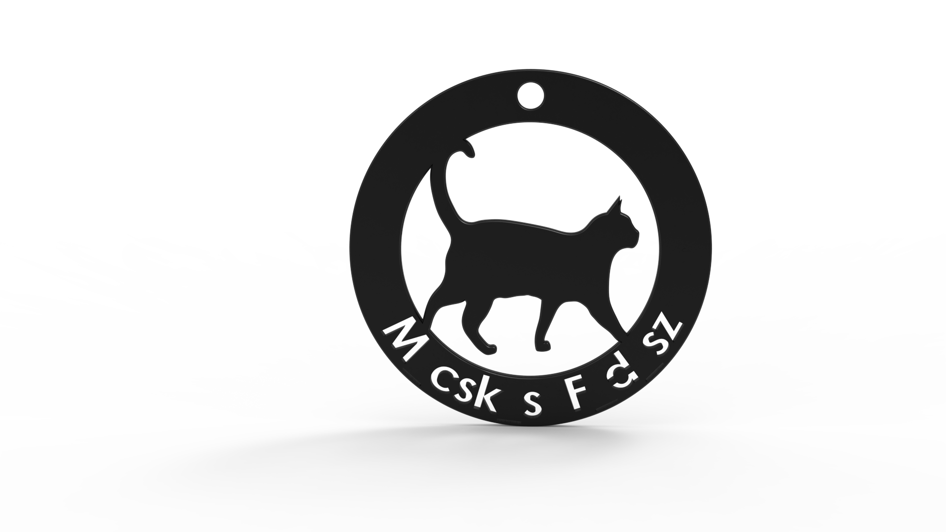 Macskas fadisz (cat ornament)