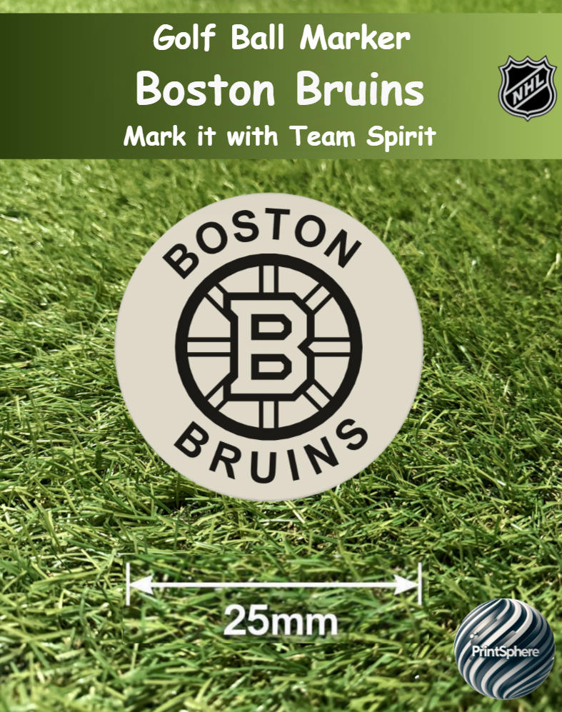 Golf - Golf Ball Marker - NHL - Atlantic - Boston Bruins