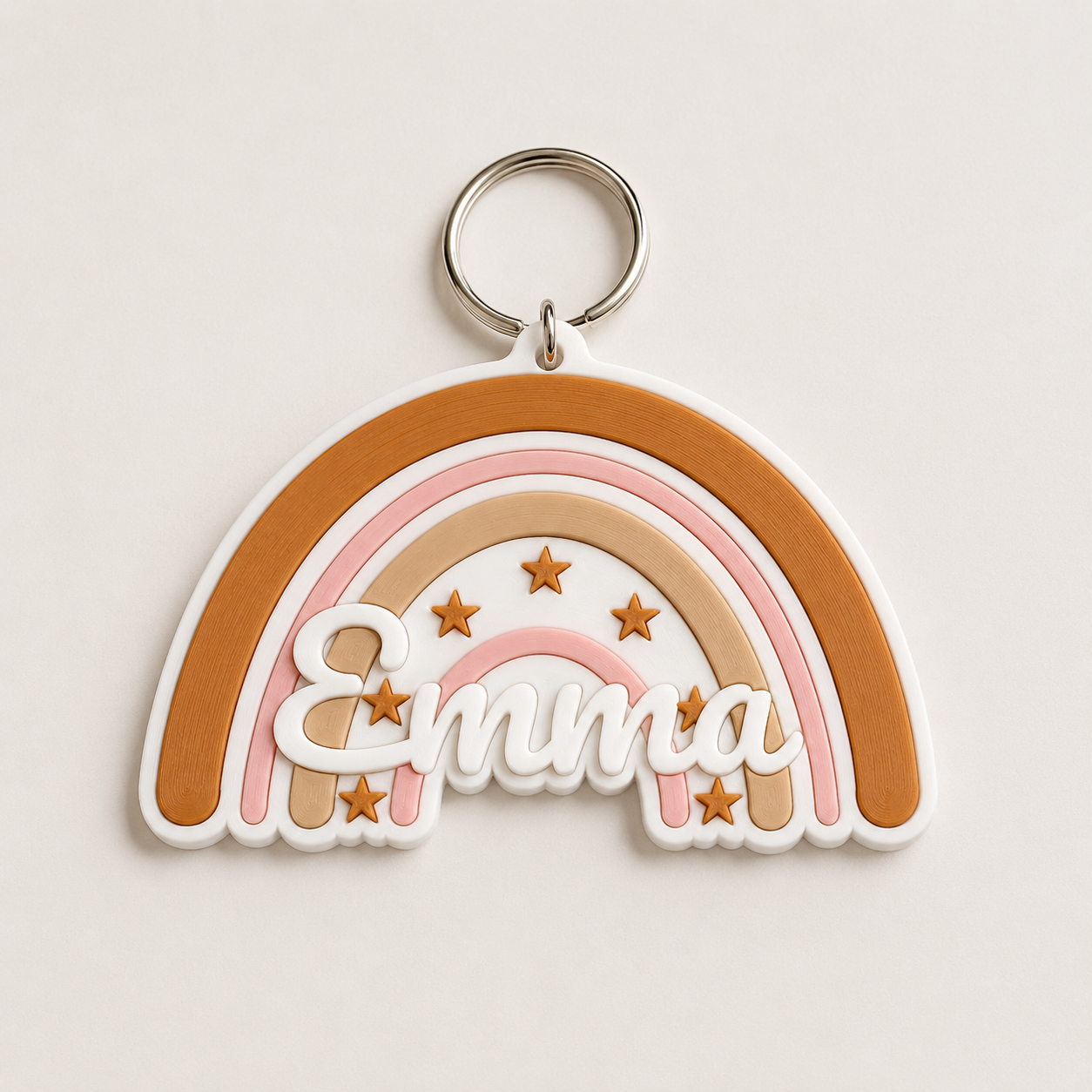 Emma's rainbow name tag