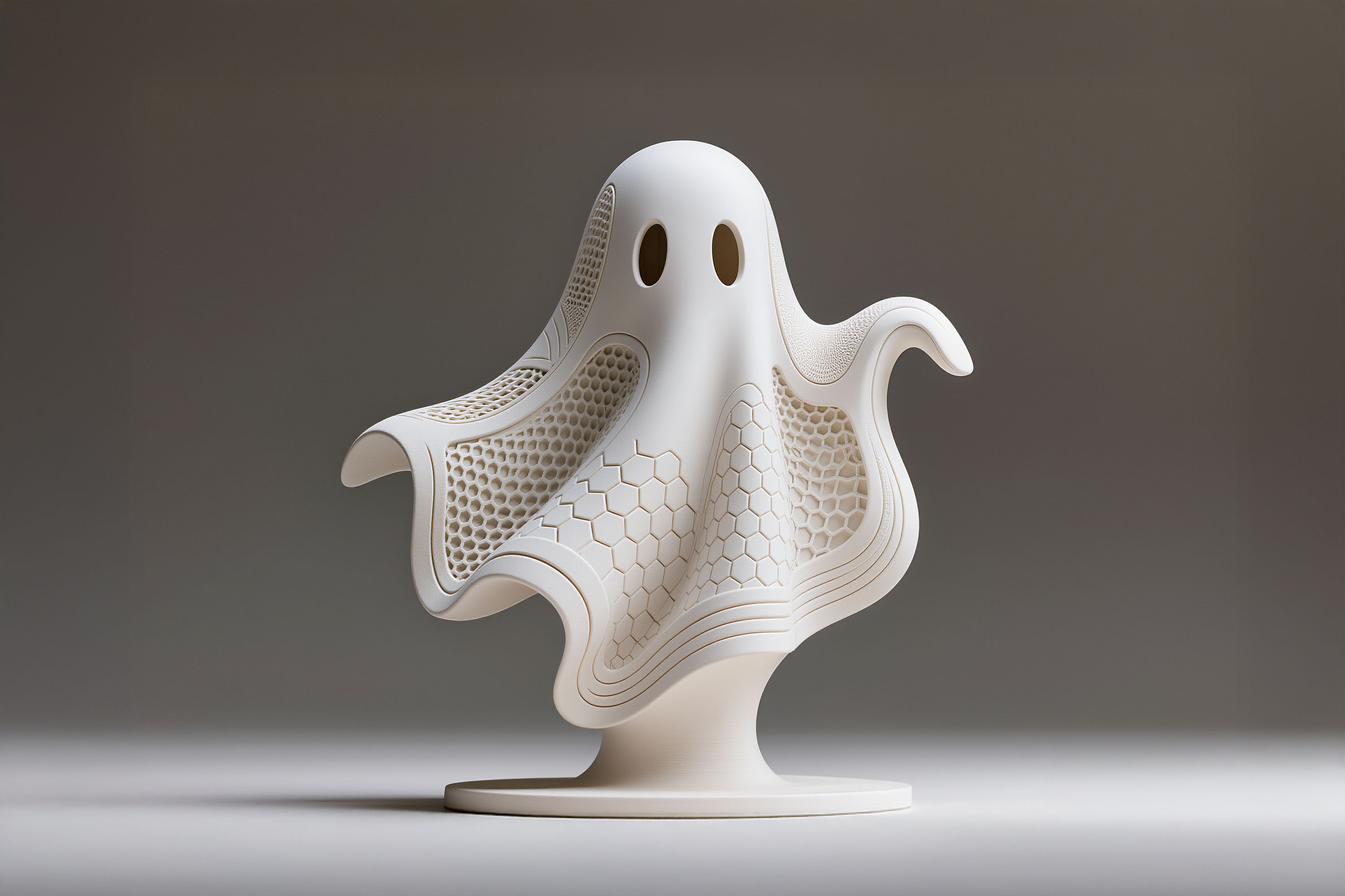 Ghost, Hexa Sculpture (Halloween)