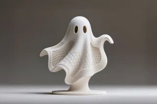 Ghost, Hexa Sculpture (Halloween)