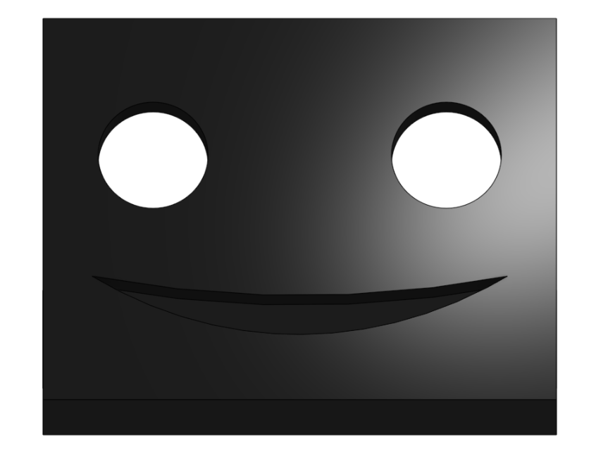 Miniatura 2 do modelo 3D Smiley cufflink holder