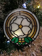 Stained Glass Christmas Ornament