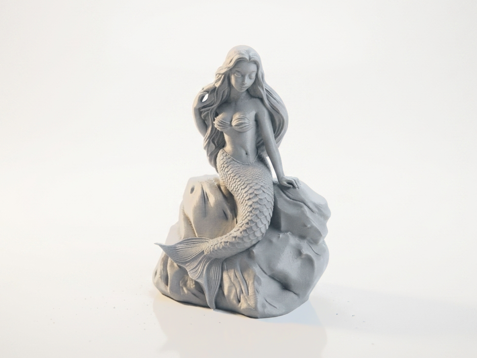 Mermaid Figurine Fantasy Sculpture 3D Printable