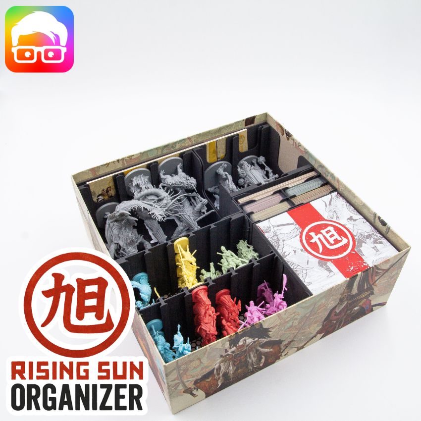 Rising Sun board game organizer by @ammedia3d [tabletop board game inserts sku: RSN001]