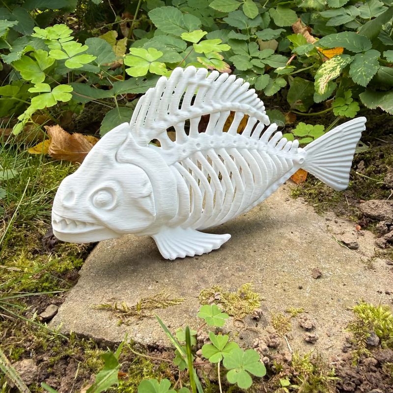 Halloween Bony Fish, Fish Skeleton by Ainon3Dtisk | Download free STL ...