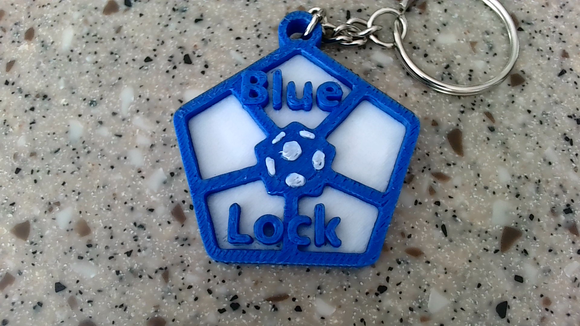 Blue Lock Keychain 3D model