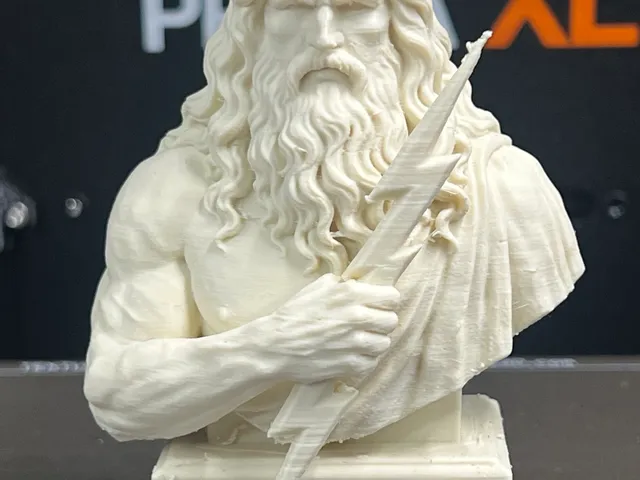 Zeus Bust – King of the Greek Gods Statue STL