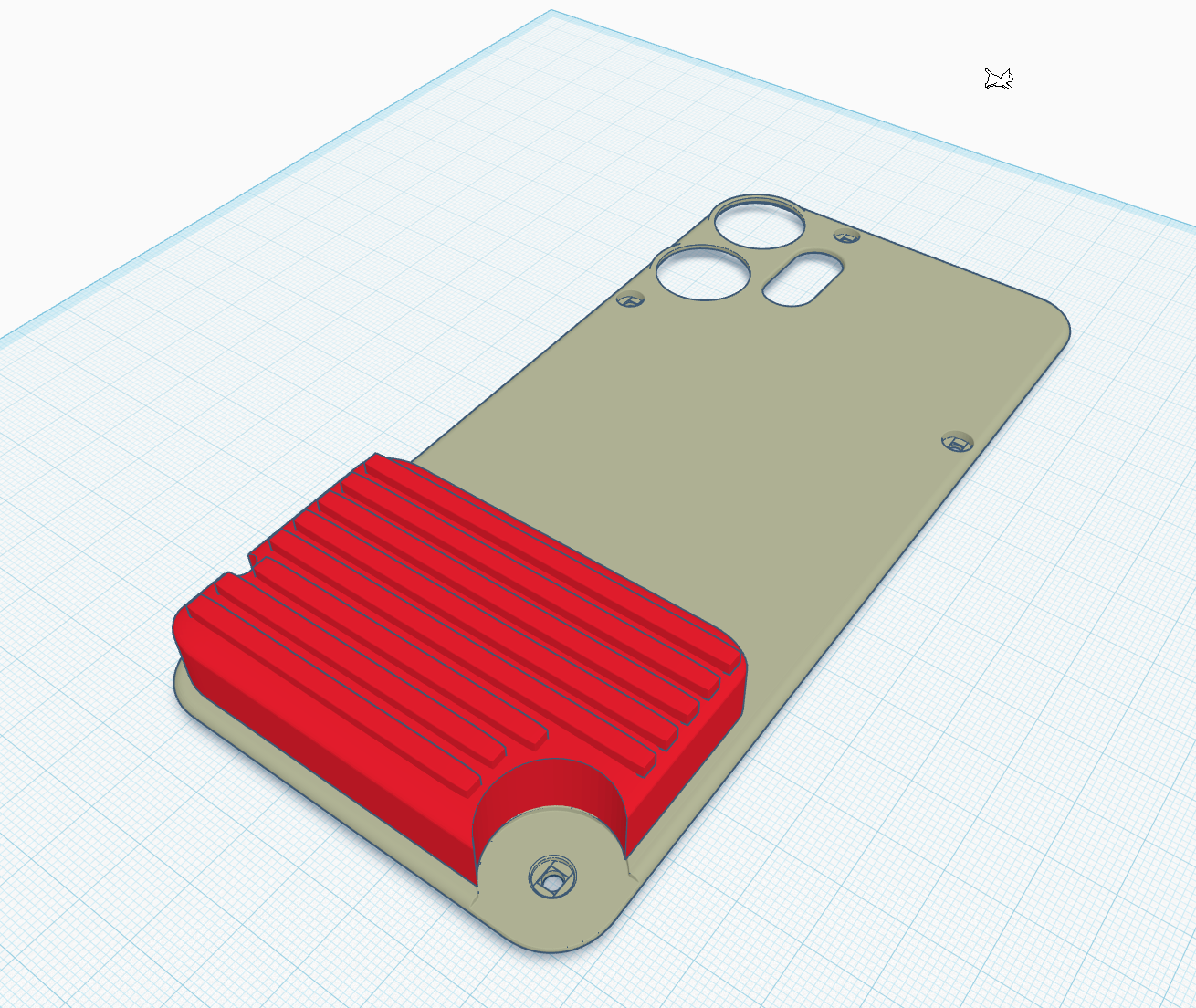 CMF Phone 2 Pro camera grip concept 3D model thumbnail