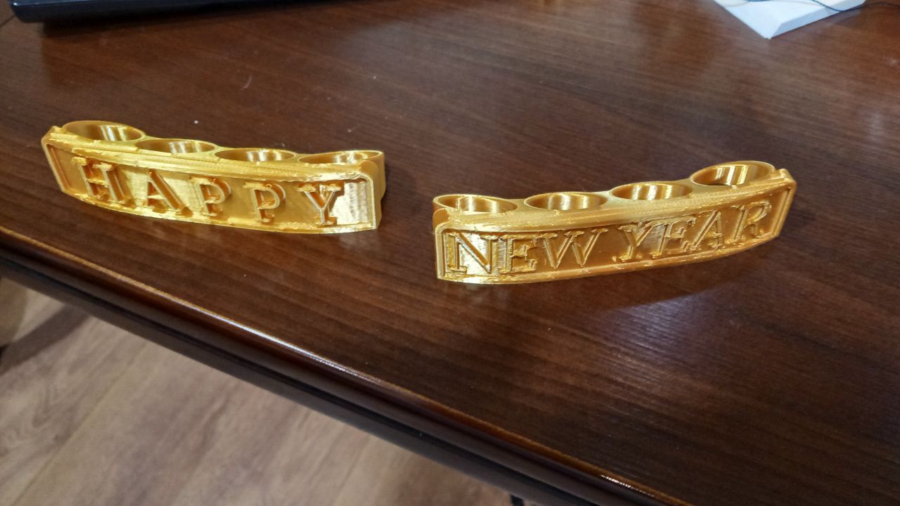 4 (four) finger ring - Happy New Year