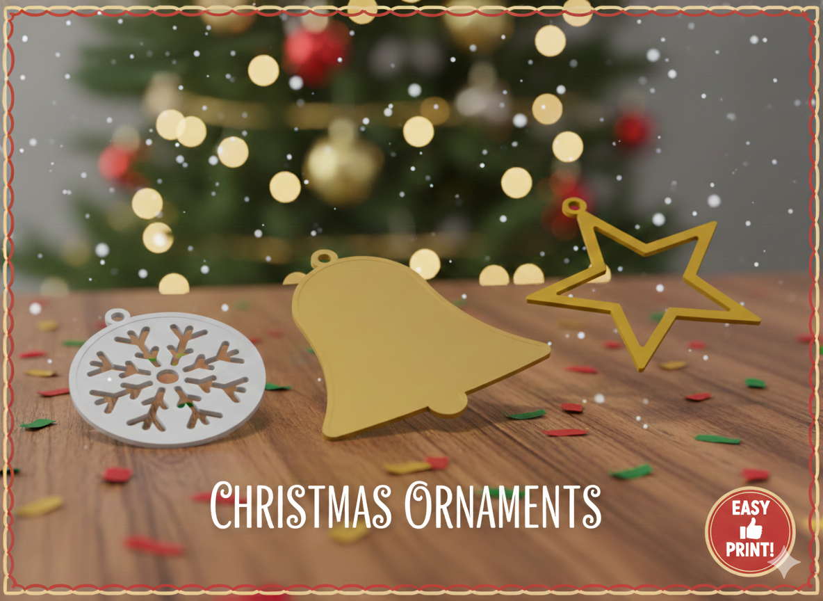 Simple Christmas ornament pack