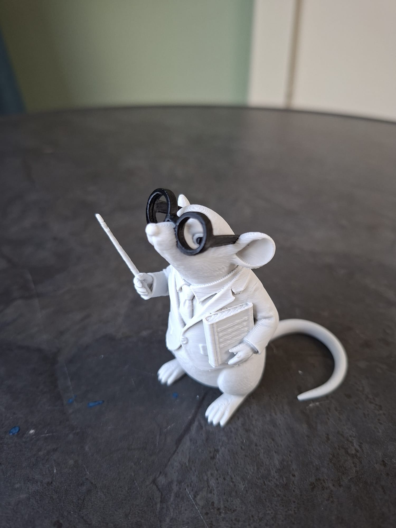 Professor Mouse – Tiny Scholar Desk Buddy