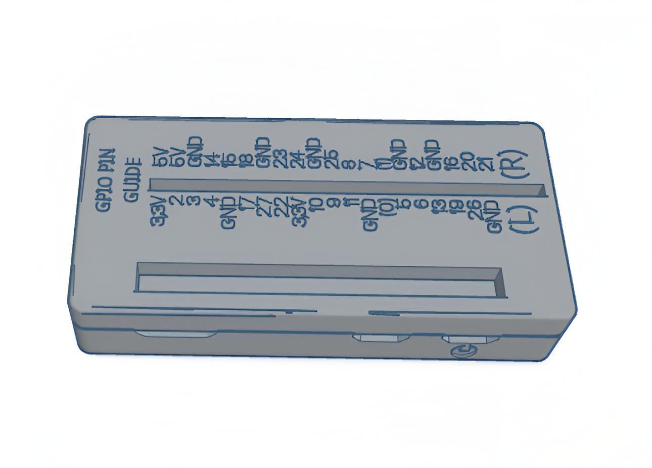 Raspberry PI 0W/0W 2/0 Snap Fit Case With GPIO Key/Guide (No Supports)