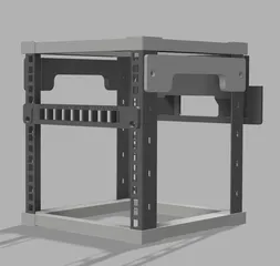 Mini rack - Patchpanel with Fiber coupler by Westblokker | Download ...