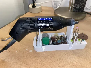 DREMEL drill holder and shelf