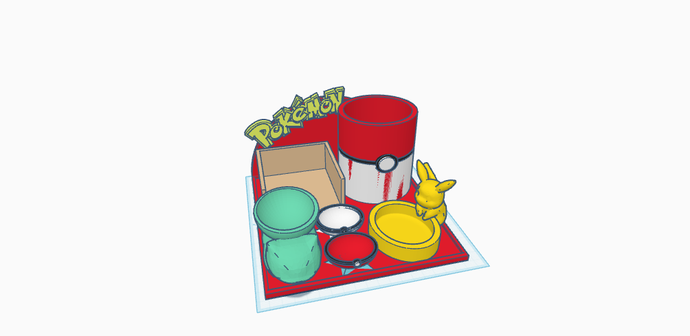 Organizador escritorio de Pokemon
