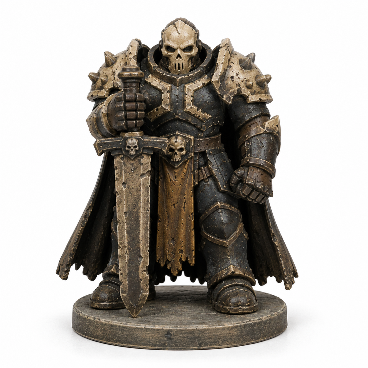 Bone Armored Champion Simple Skull Mask