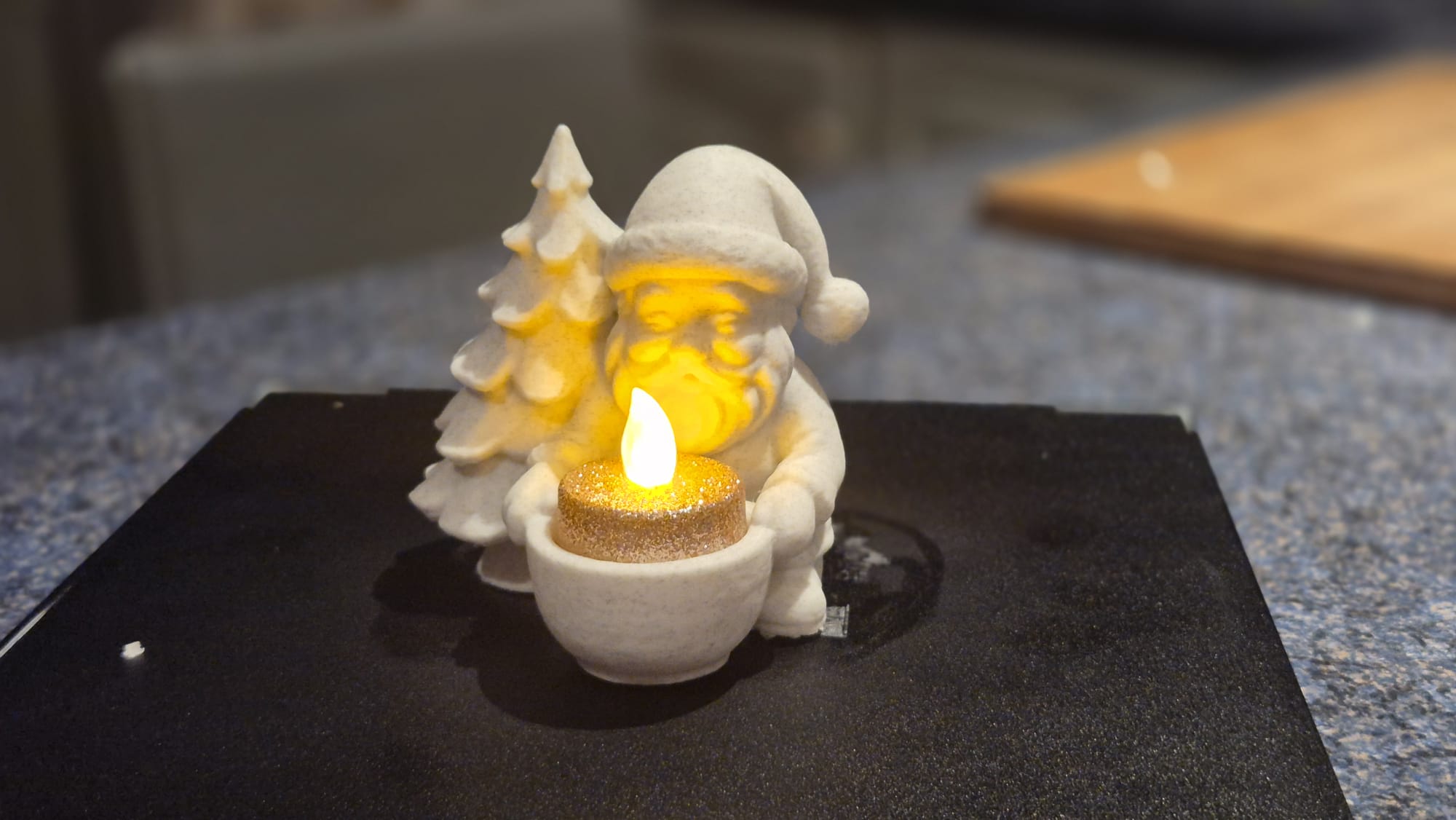 Santa Tea Light Holder – Christmas Decoration