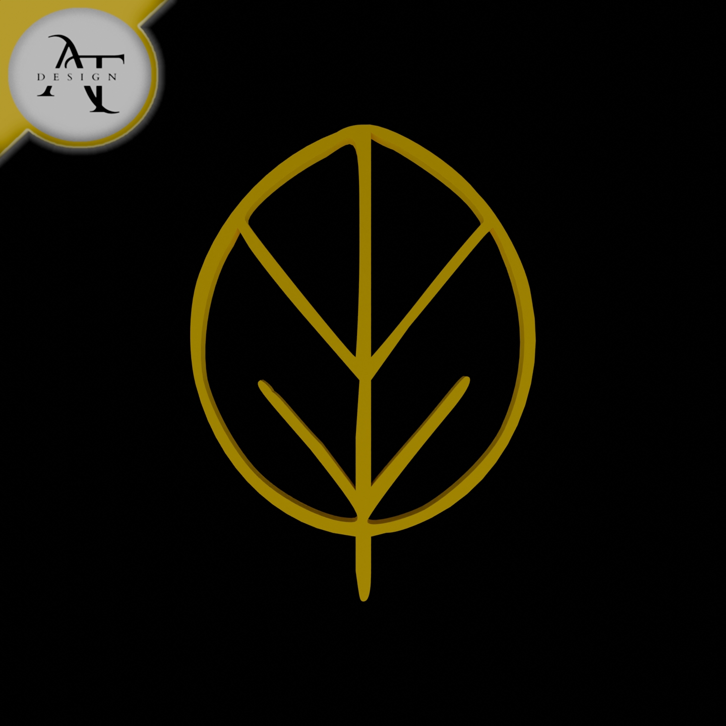 Simple Leaf Symbol - 2D Art