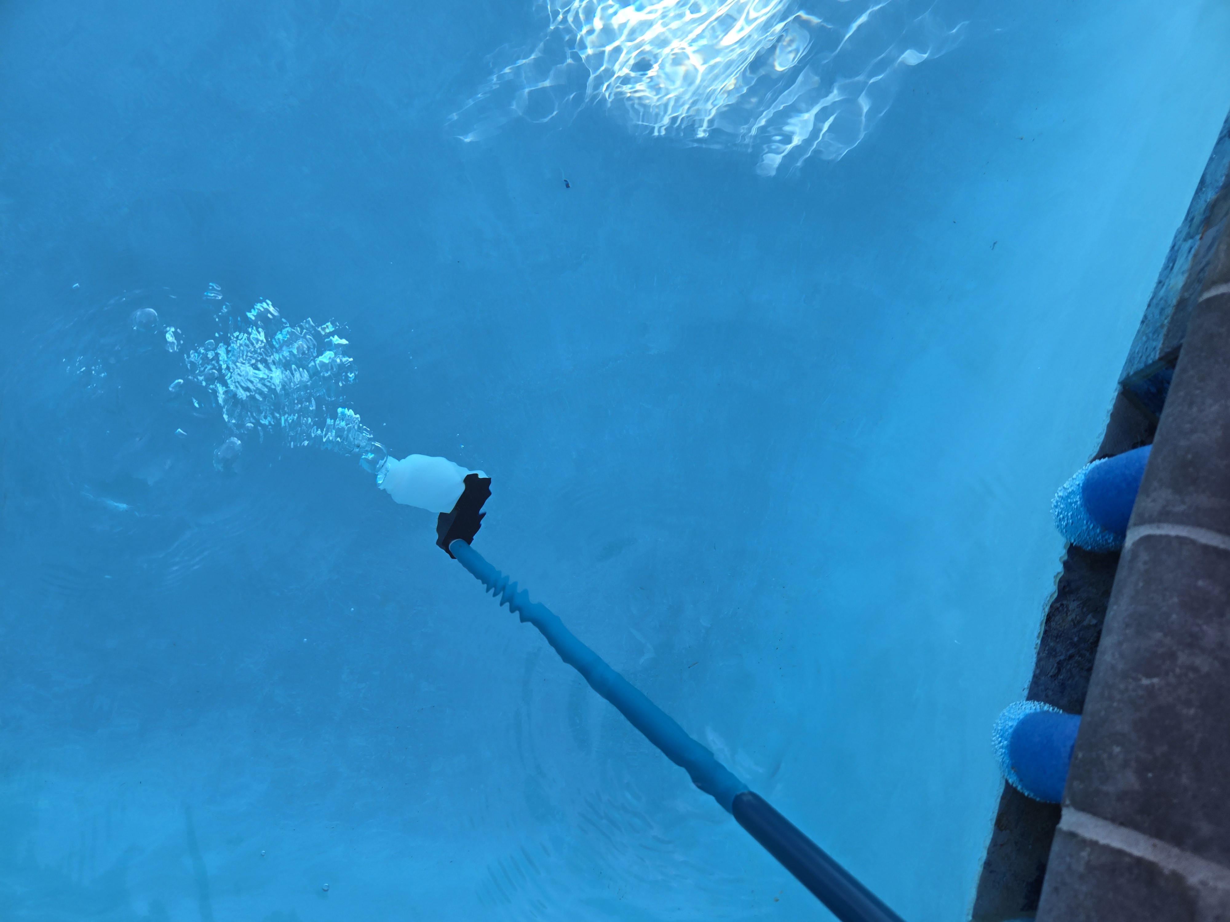 Pool Sample Bottle Holder for Broom Handle / paint stick