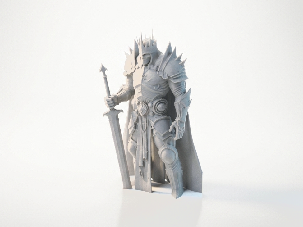 Armored Knight Figurine Fantasy 3D Printable
