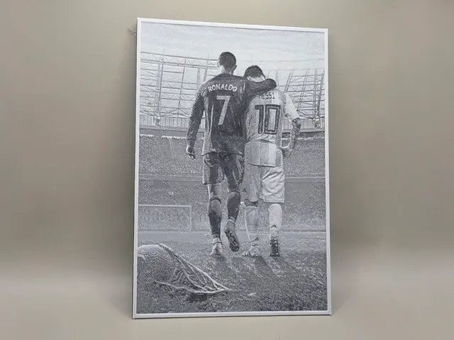 Messi and Ronaldo - HueForge