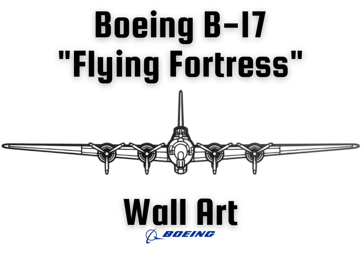 Boeing B-17 "Flying Fortress" Front Wall Art