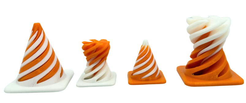 Traffic Cone Spiral Passthrough Fidget Toy