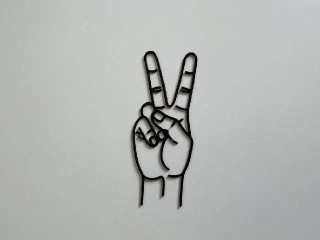 Hand Cool Sign Wall Art #1