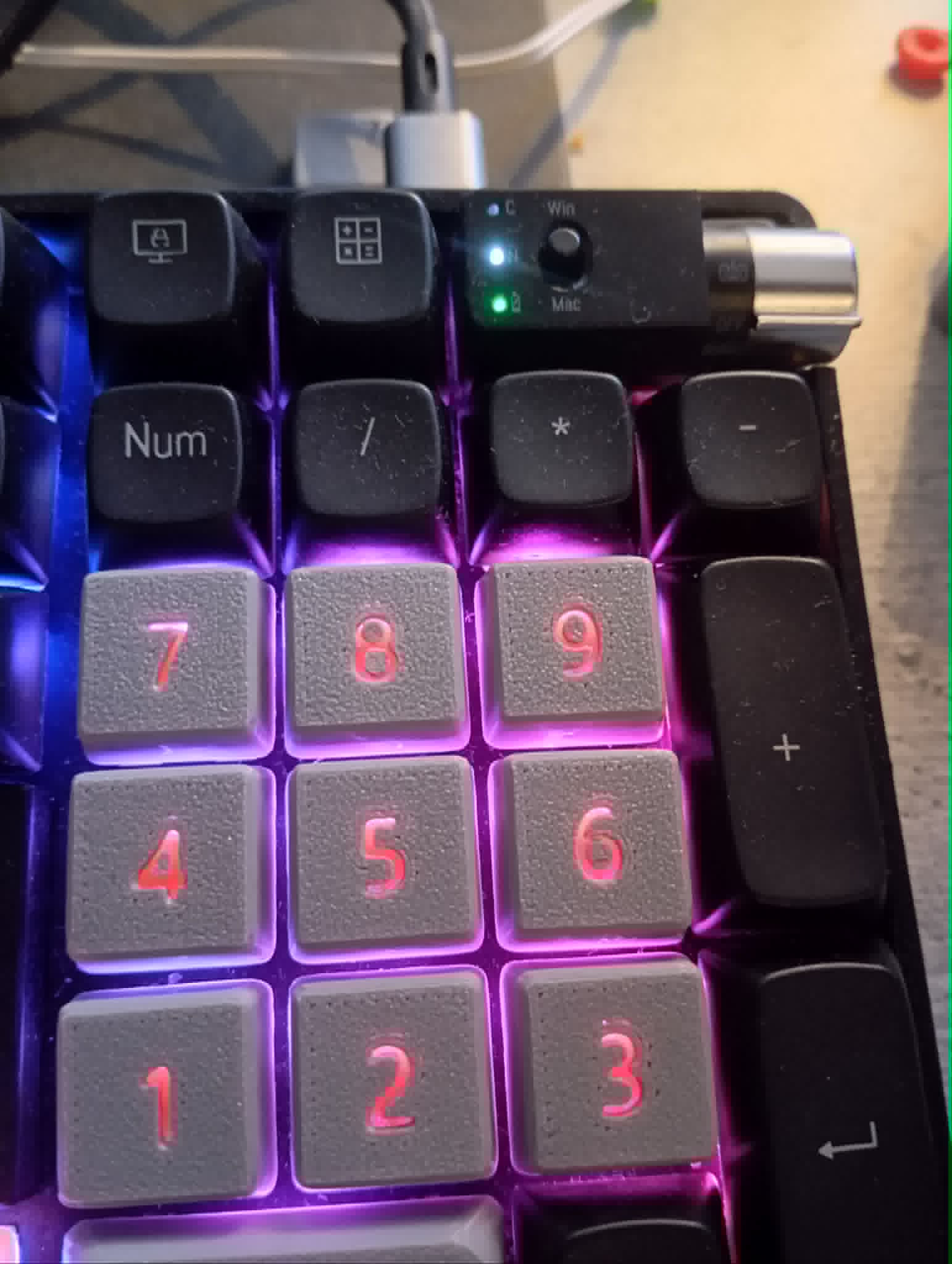LED glow keycap