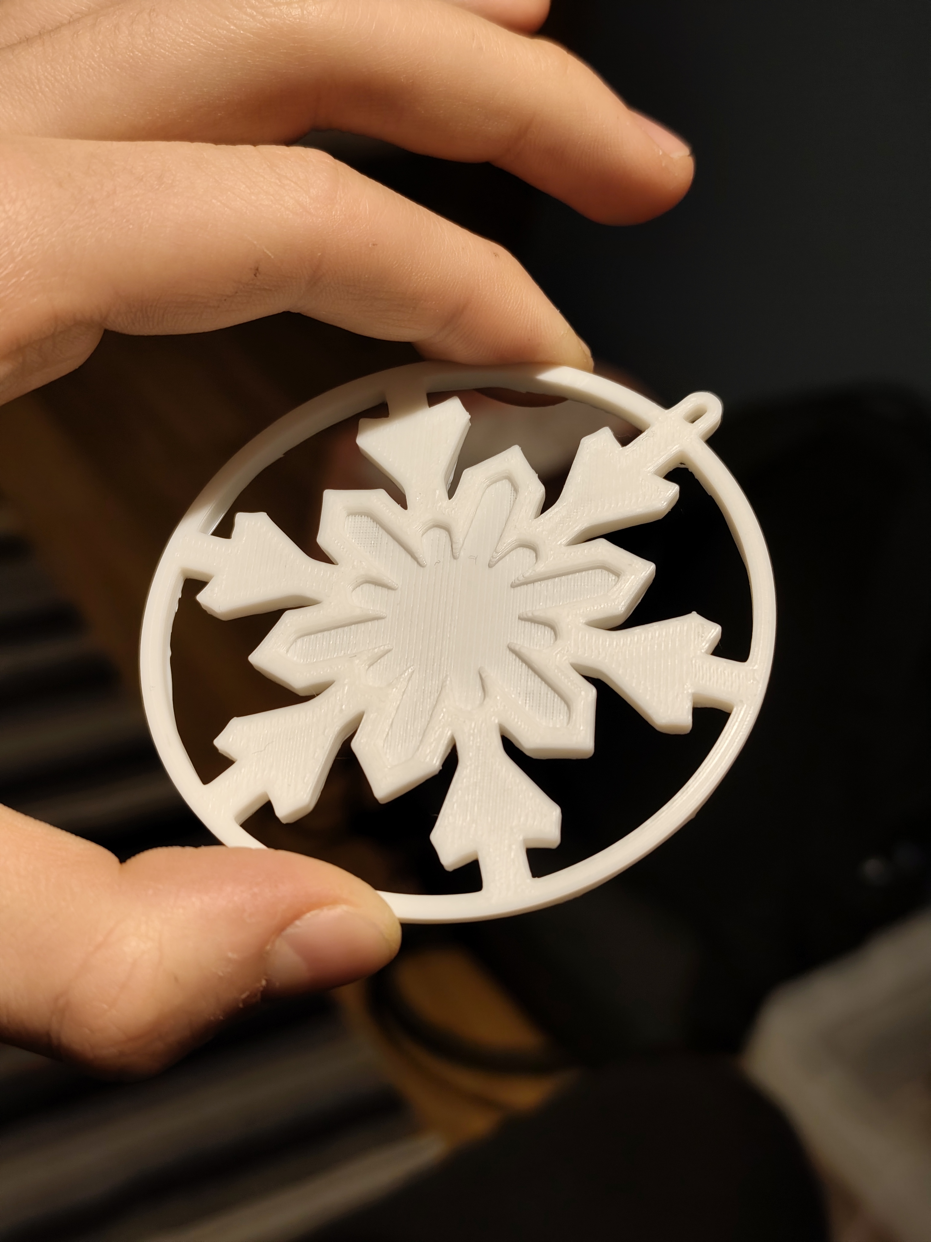 Miniatura 2 do modelo 3D 2D Snowflake ornament
