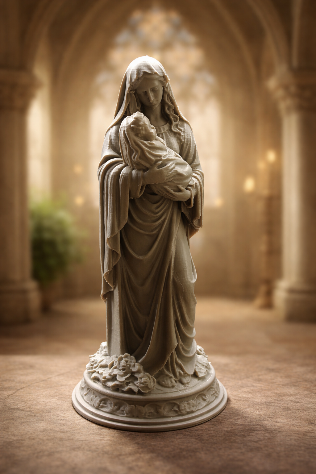 Madonna and Child – Decorative Statue 3D model