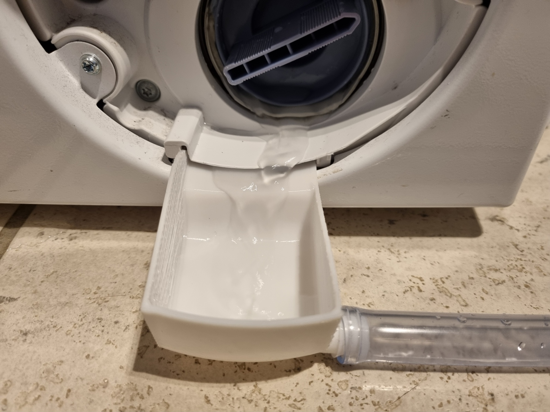 Bosch Washing Machine Pump Drain Cup with Hose Connector