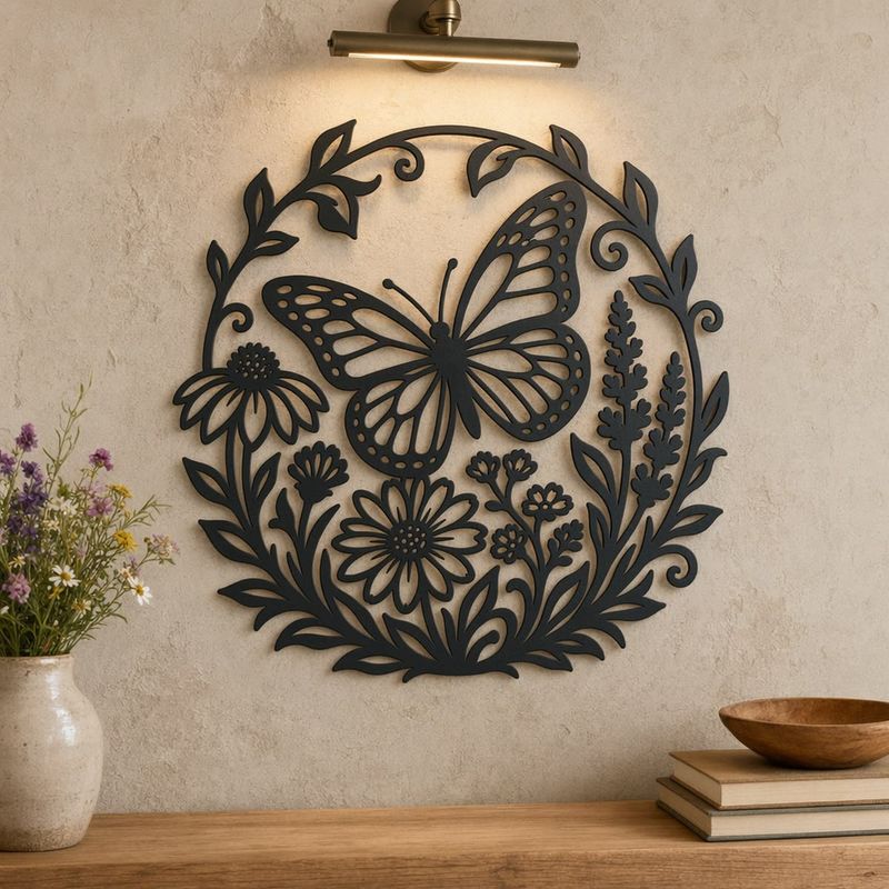 WallArt - Butterfly Flower 024 by RGB Slotcover | Download free STL ...