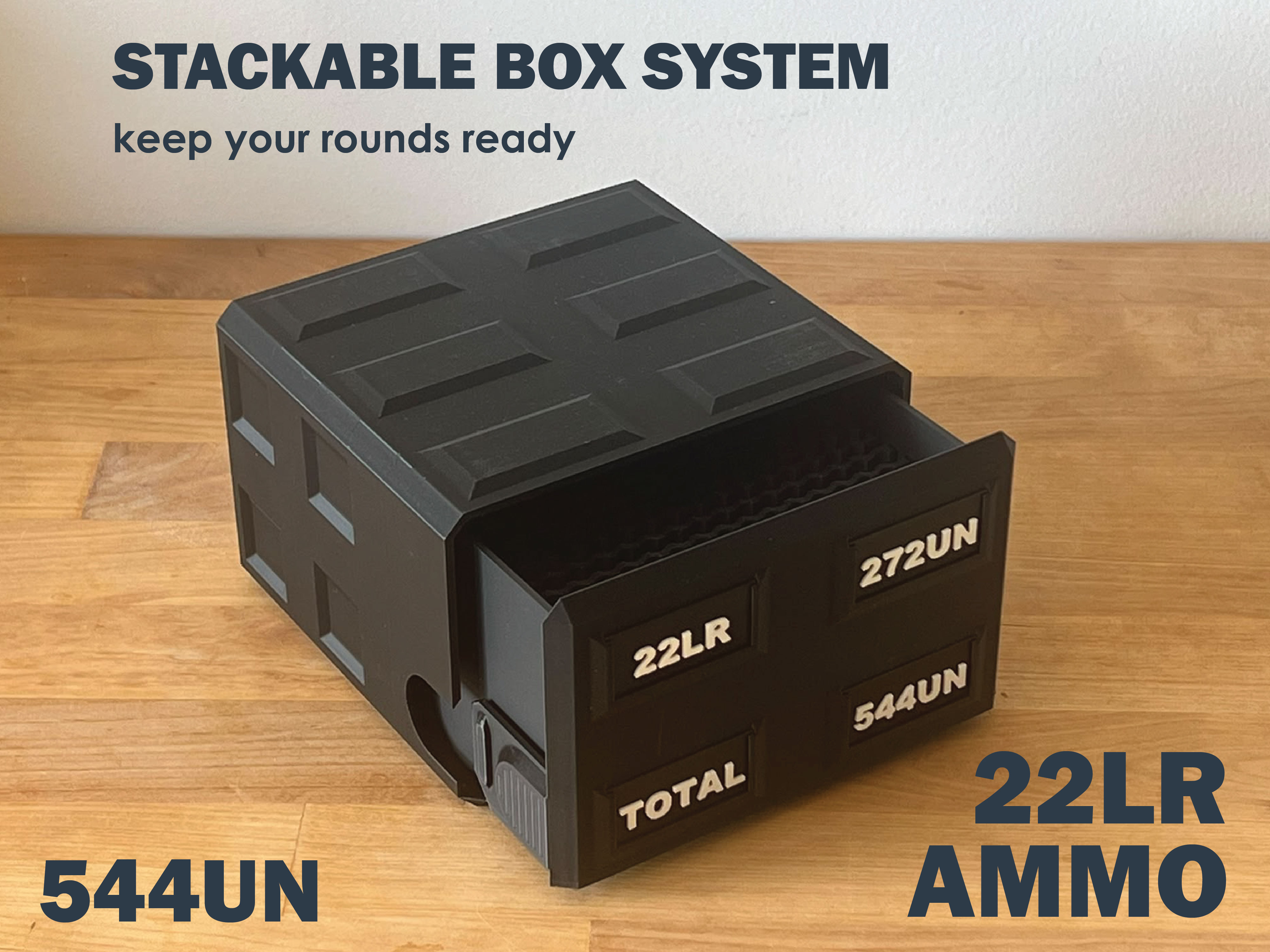 Stackable Ammo Box Double Tall 22LR