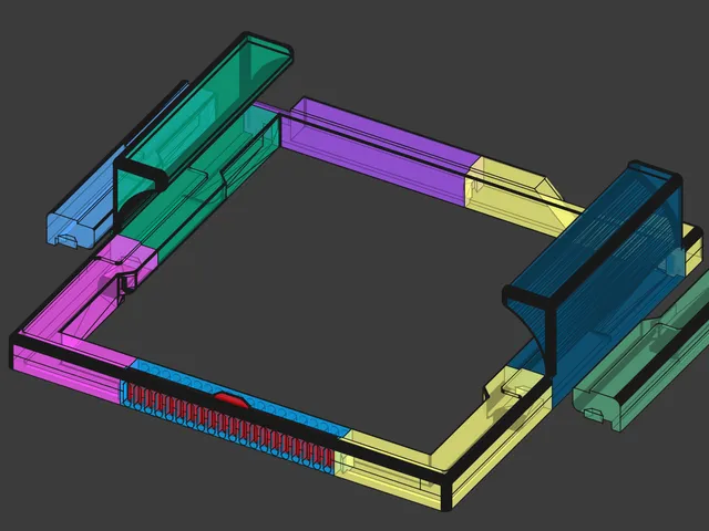 1.5" riser for Qidi Plus 4 Glass with optional shelf support