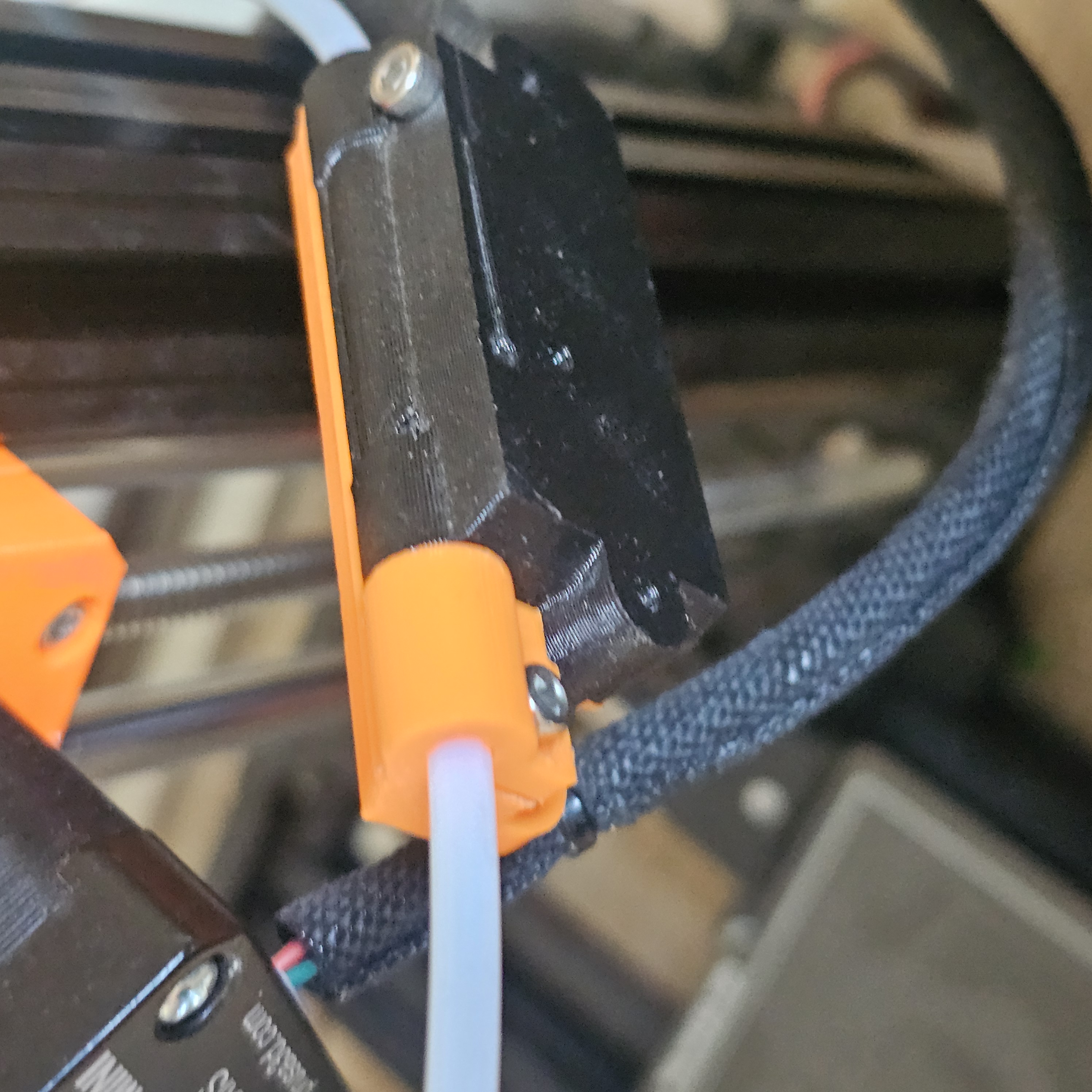 Filament Sensor Cover With Tube Clamp 3D model