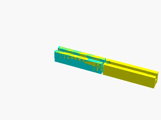 Window Exhaust Panel Adapter Bar (dovetail, 2 parts)