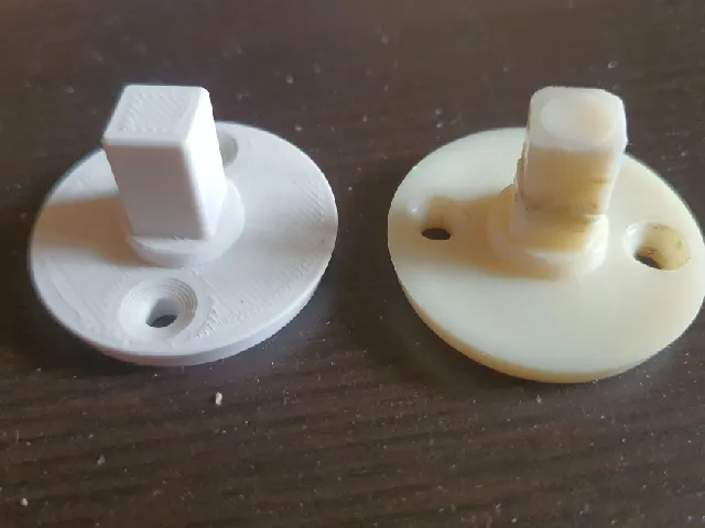Bathroom accessory holder. Repair.