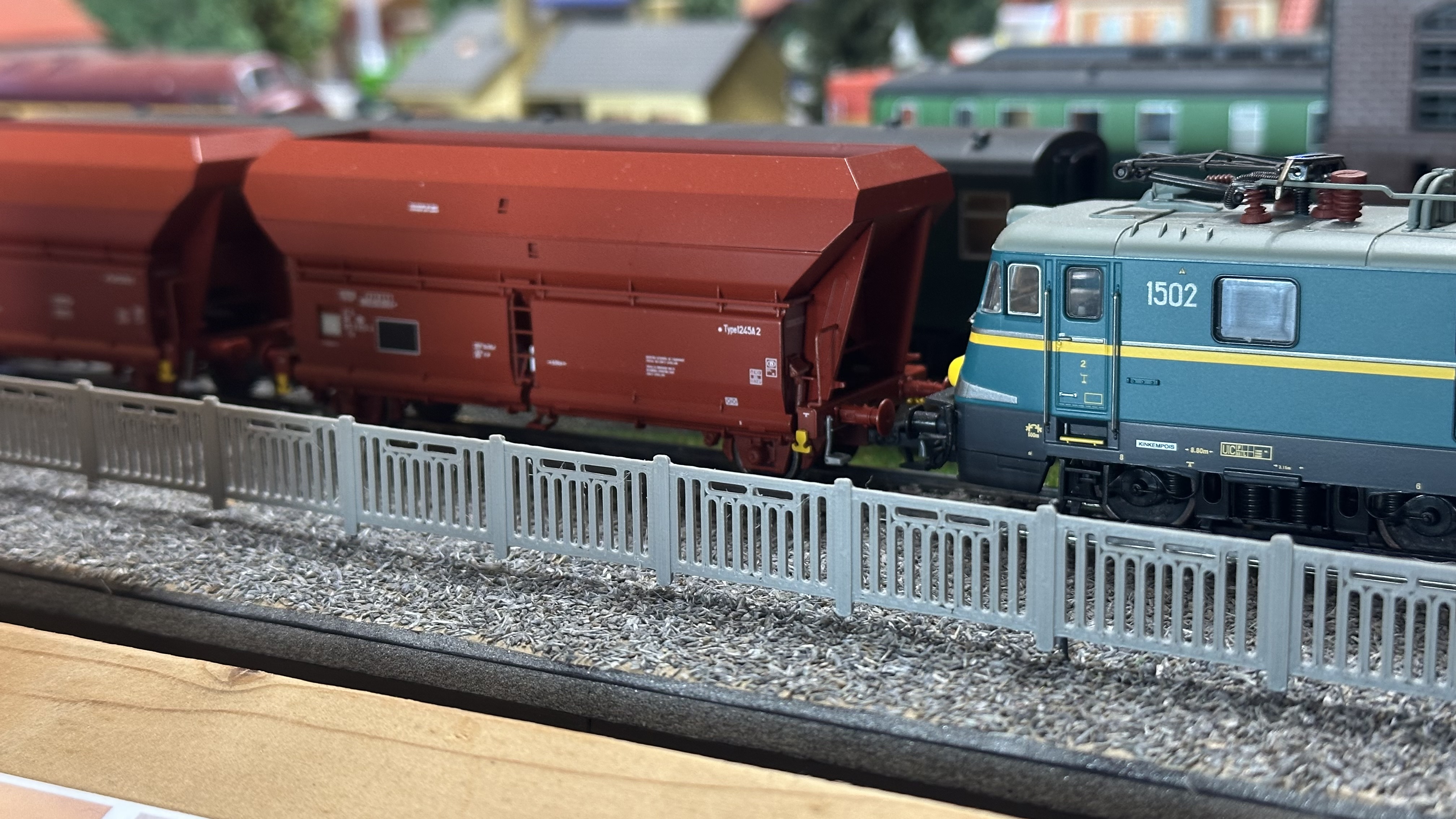 H0 Concrete fence - SNCB - Cloture beton 1:87