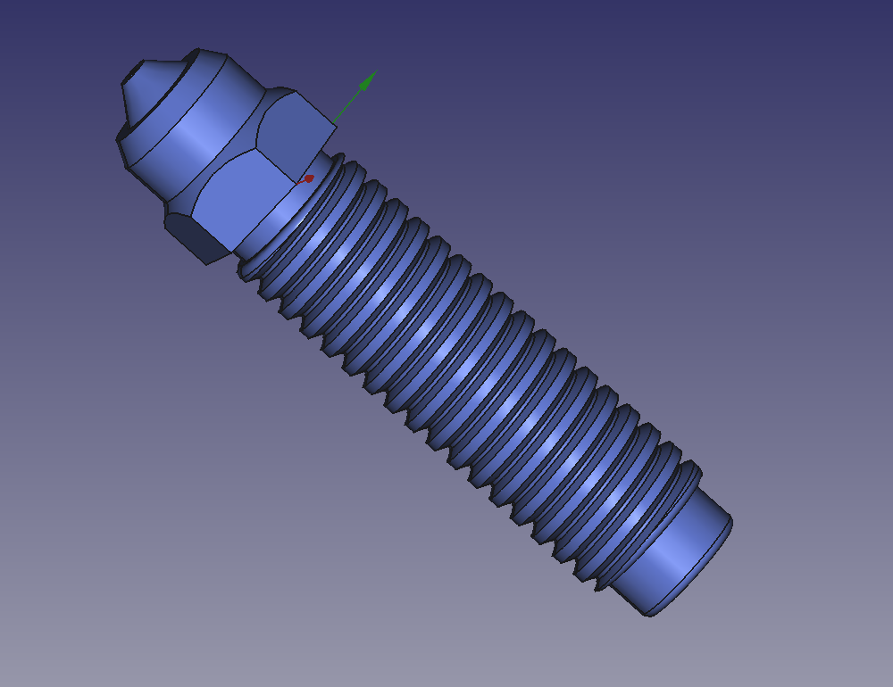 Elegoo Centauri Carbon model of the bimetal nozzle