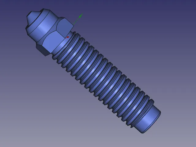 Elegoo Centauri Carbon model of the bimetal nozzle