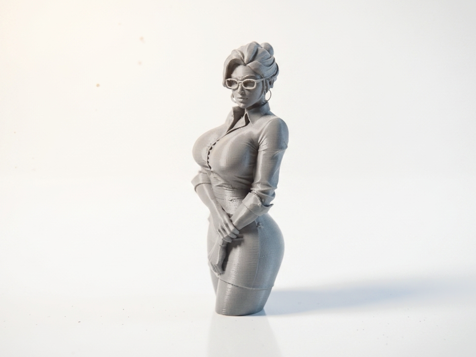 Stylish Teacher Figurine Female Character 3D Printable