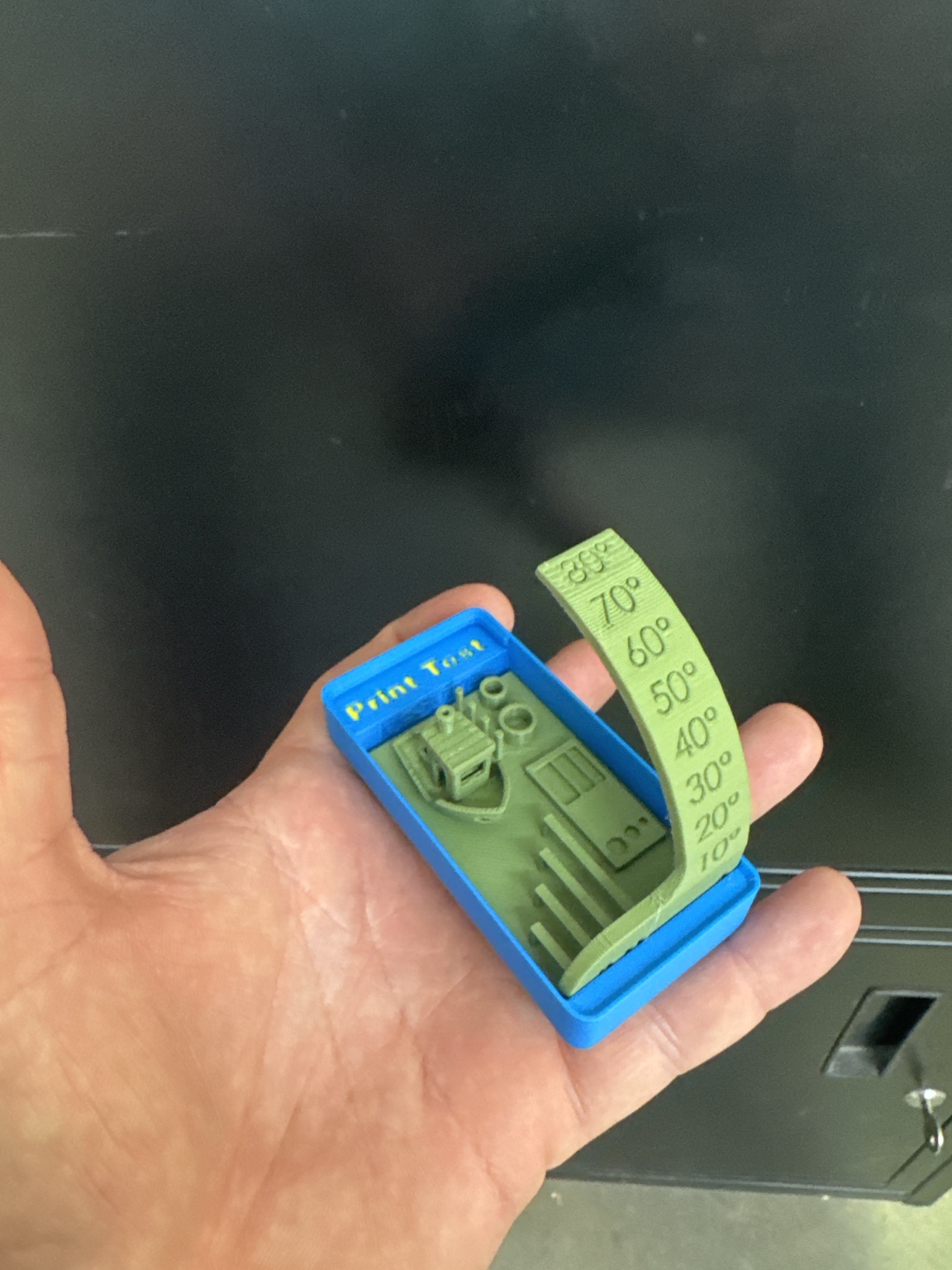 Gridfinity 1x2 Holder for Printer Stress Tests (Stay Organized) Fits my favorite test(linked) 3D model by N-Spire