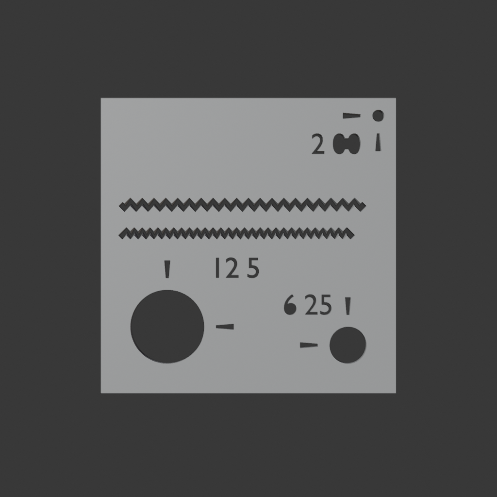 Stencil for architectural drawings
