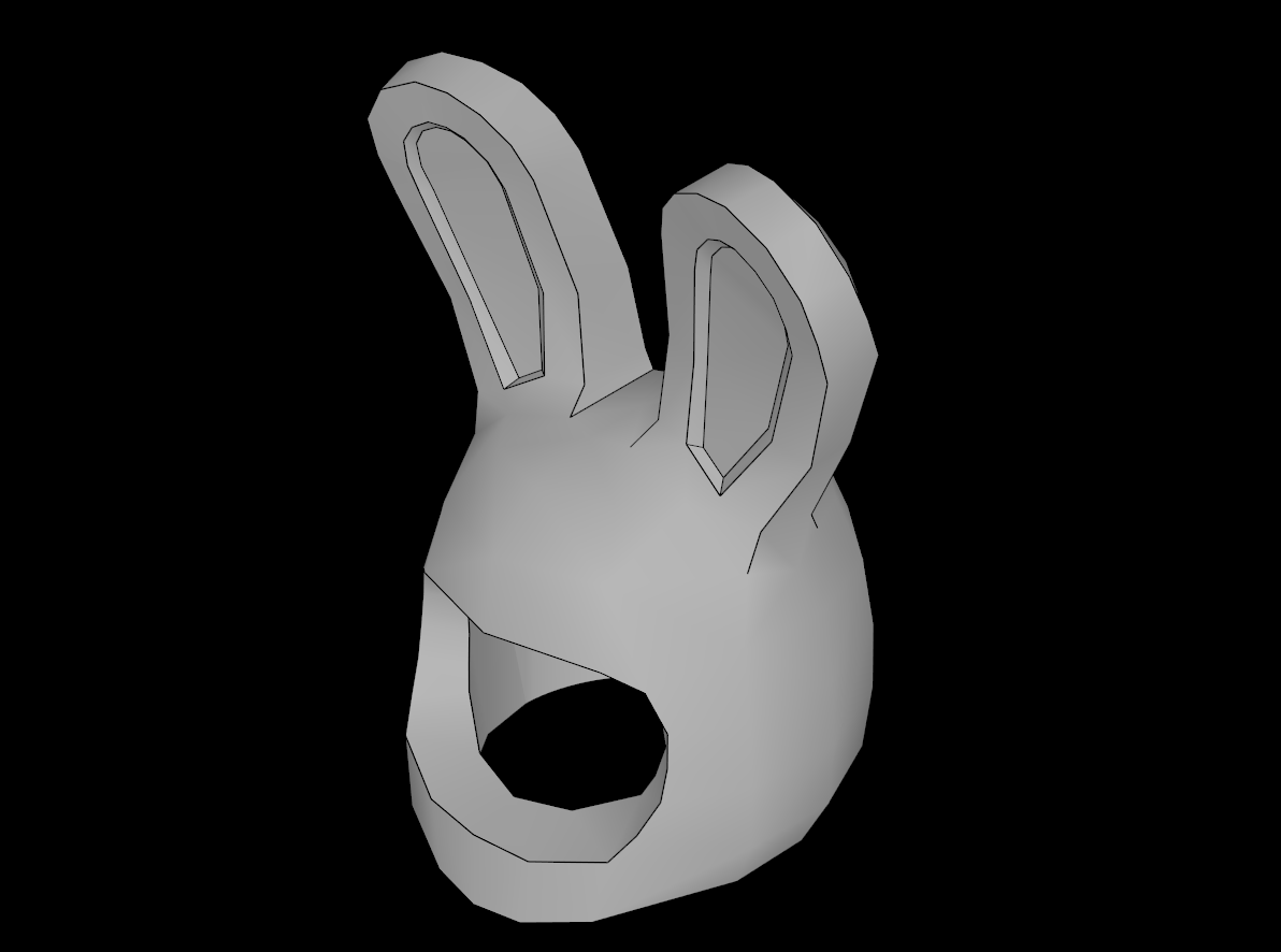 Lego Compatible (99244.dat) Minifig Headdress Rabbit