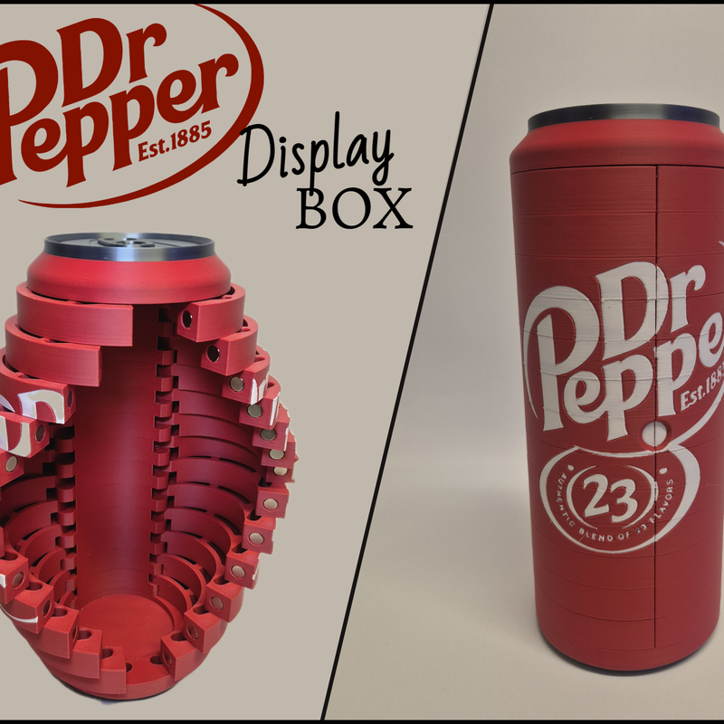 Dr. Pepper folding door display box by The Patient Maker